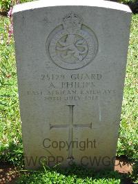 Dar Es Salaam War Cemetery - Philips, A